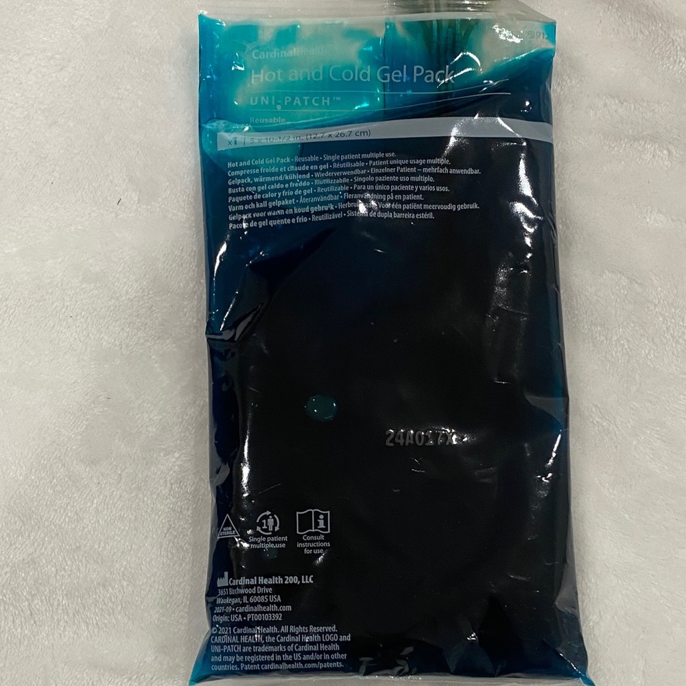 Cardinal Health Uni-Patch Hot & Cold Gel Pack — Teal and Black